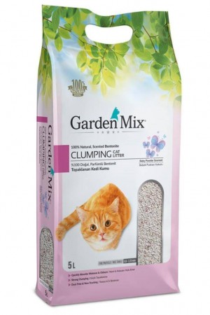 Garden Mix Bebek Pudralı Kedi Kumu 5 Lt.
