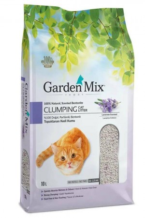 Gardenmix Lavanta Kokulu Bentonit İnce Taneli Kedi Kumu 10 Lt