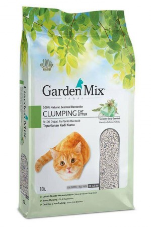 Gardenmix Marsilya Sabun Kokulu Bentonit İnce Taneli Kedi Kumu 10 Lt