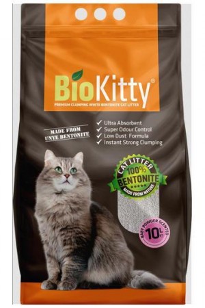 BioKitty Bebek Pudra Topaklanan Kedi Kumu 10 Lt